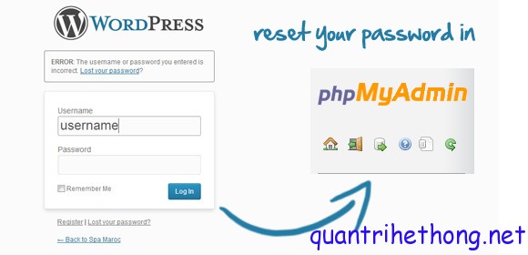 wordpress how to reset password