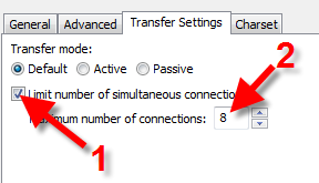 limit simultaneous connections